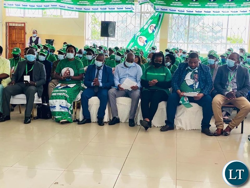 Delegates at the Patriotic Front Provincial conference in Western Province