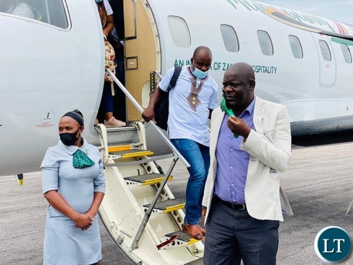 Patriotic Front (PF) Secretary General Hon Davies Mwila has arrived in Luapula Province
