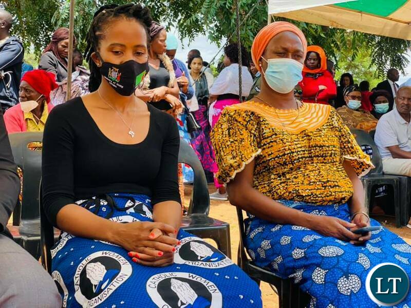 PF Nkoloma ward councillor Tasila Lungu-Mwansa, and PF deputy Secretary General Mumbi Phiri were among the hundreds of mourners who attended the burial of State Prosecutor Nsama Nsama, at memorial park