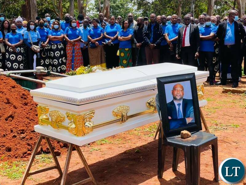 The burial of State Prosecutor Nsama Nsama, at memorial park