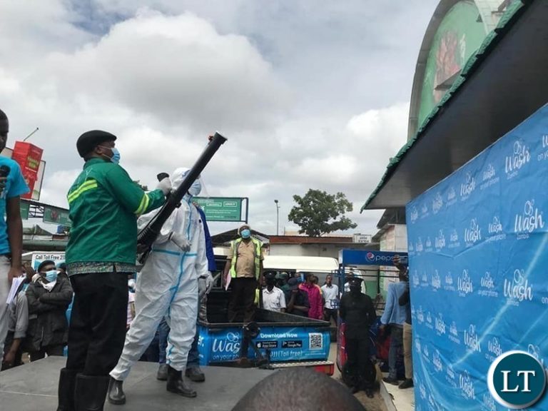 Lusaka Mayor Miles Sampa launches  “WASH Covid Away” Campaign