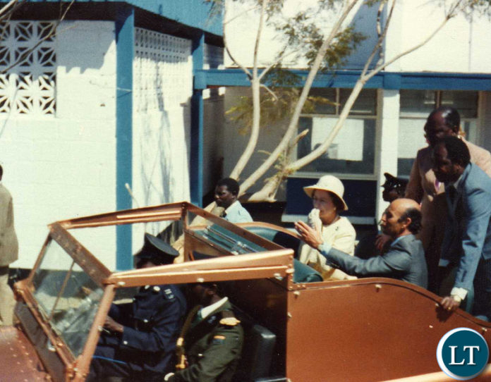A Copper Plated Land rover used by Queen Elizabeth when she visited Zambia