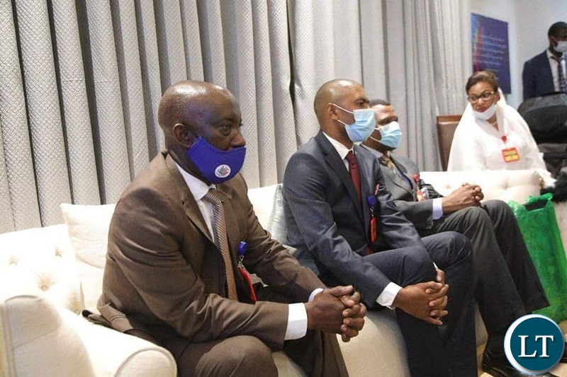 Luapula Province Minister Nickson Chilangwa, Housing and Infrastructure Development Minister Vincent Mwale and Zambia’s Ambassador to that country Friday Nyambe paid a courtesy call on DRC President