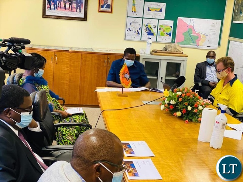President Meeting with Lubambe Copper Mine management team