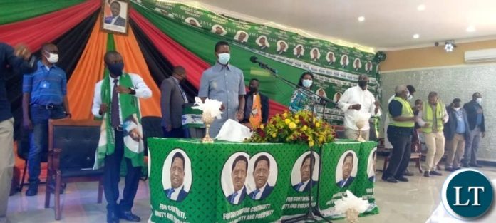 President Lungu Addressing PF members on the Copperbelt