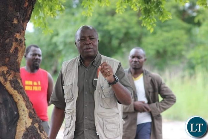 Former Minister of Finance Situmbeko Musokotwane campaining for UPND Candidate candidate Erick Nalishebo for Ward Elections
