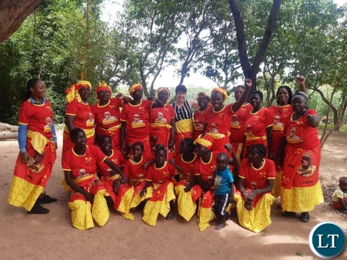 Socialist Party Cadres in Socialist Party Colours of Red and Yellow