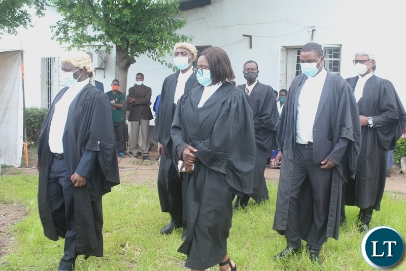 Legal Councils during the 2021 Ceremonial Opening of the High Court Sessions Holden at Mongu in Western Province