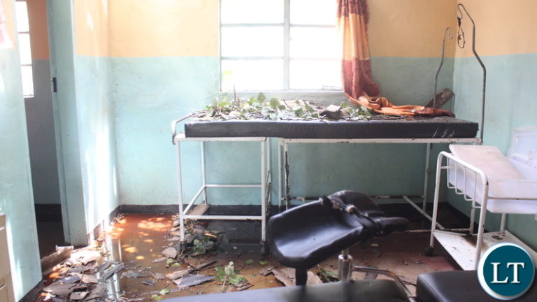 Heavy rains and strong winds damage Kapalala Rural Health Center maternity wing in Milenge