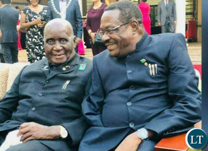 Hon. Sebastian C. Kopulande, MP, with First Republican President Dr Kaunda