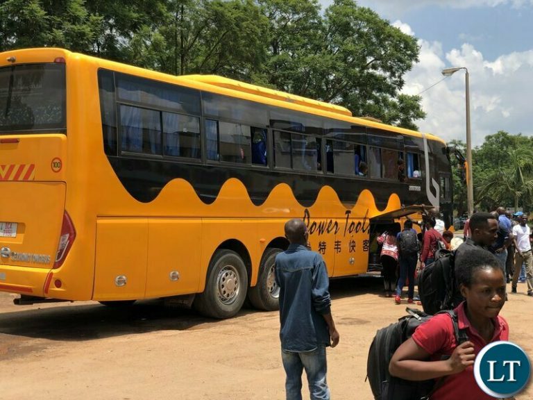 69 escape death in a Kapiri Mposhi after their bus  caught fire along the Great North Road