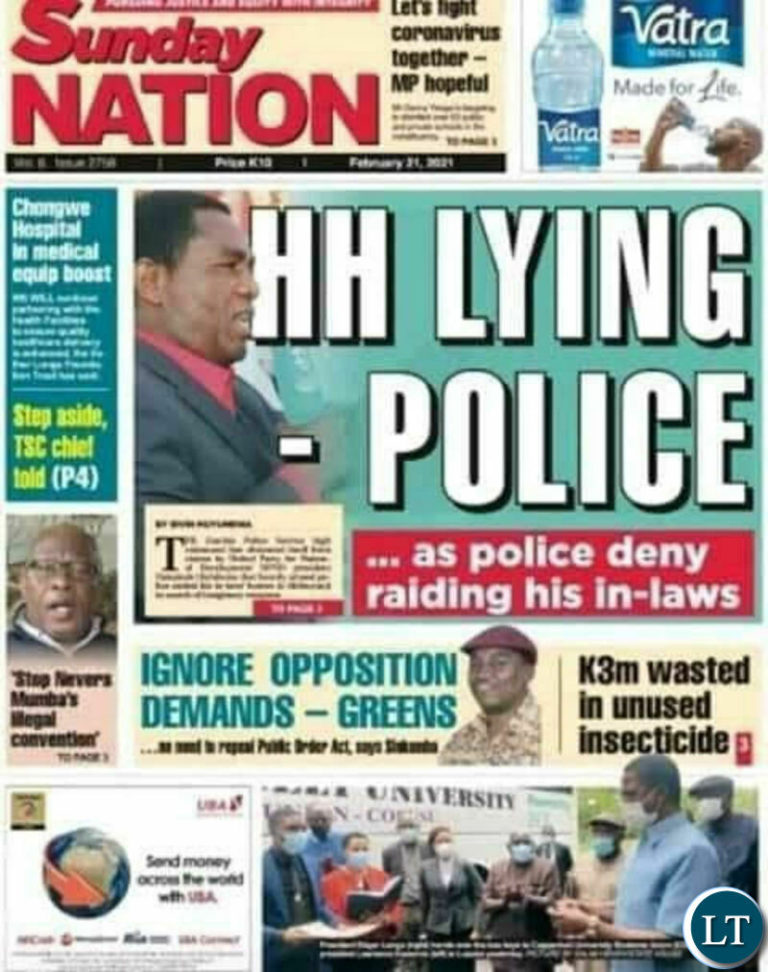 Police now confirm HH’s in-laws’s Shibuyunji village was raided