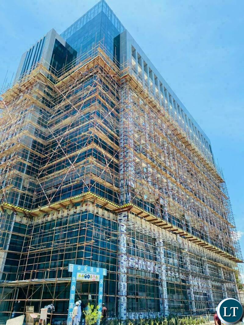 The Outside view under construction of The Safe City National command centre in Lusaka,