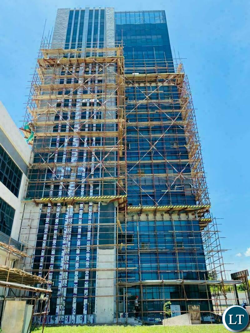 The Outside view under construction of The Safe City National command centre in Lusaka,