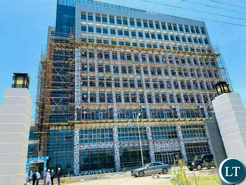 The Outside view under construction of The Safe City National command centre in Lusaka,