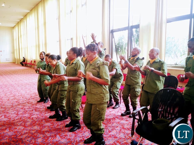 The defence Service Choir sing during the launch of an Empowerment Scheme for Churches,Religious and Faith Based organisations at Government Complex