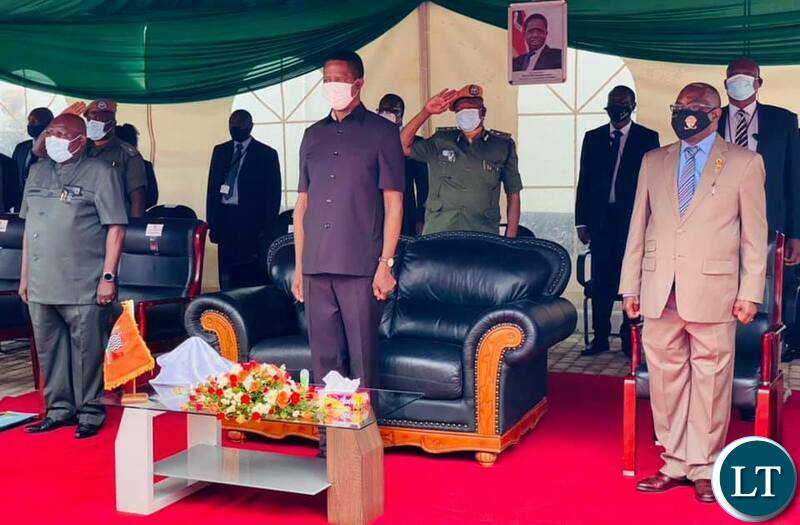 President Edgar Lungu and UNZA Vice Chancellor Prof Luke Mumba during the commissioning of the new teaching and learning complex lecture theatre building at UNZA today.Picture by SUNDAY BWALYA/ZANIS