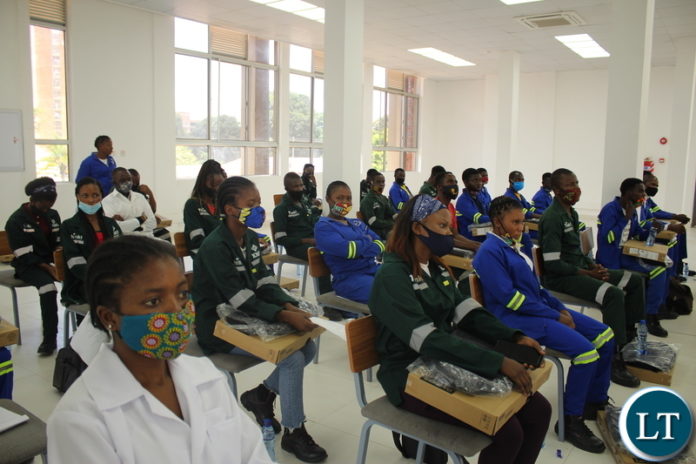 NORTEC students sponsored by Kalumbila Minerals' Trident Foundation listen attentively during the donation of laptops. NORTEC students sponsored by Kalumbila Minerals' Trident Foundation listen attentively during the donation of laptops.