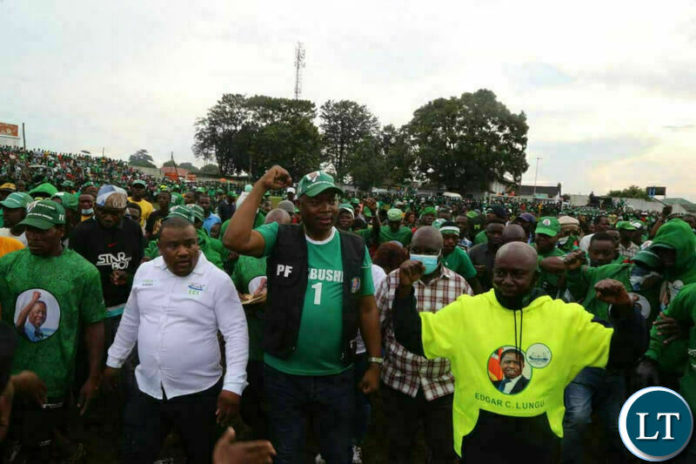 Kabushi Member of Parliament Bowman Lusambo arrives at Musa Kasonka stadium for the filing in of application to contest the Kabushi seat Kabushi Member of Parliament Bowman Lusambo arrives at Musa Kasonka stadium for the filing in of application to contest the Kabushi seat