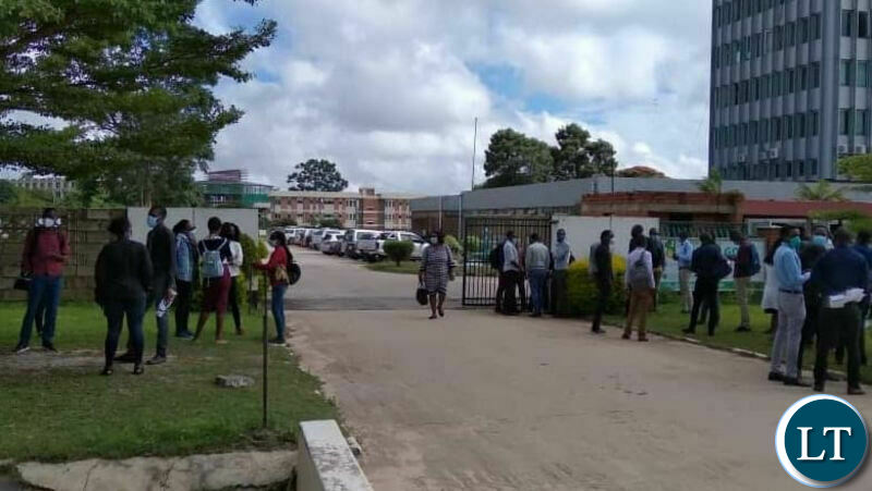 Unemployed Medical Doctors staging a peaceful protest at Ndeke House