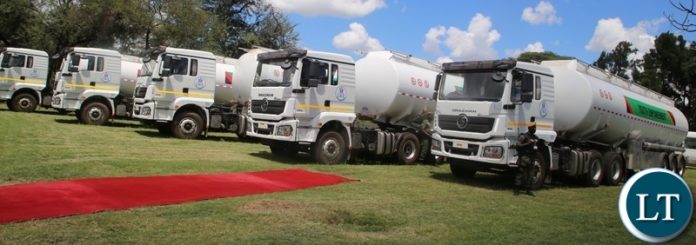 Government through the Ministry of youth and sports has purchased fuel tankers to empower youths, in the picture above, are the fuel tankers ready for distribution.Picture by SUNDAY BWALYA/ZANIS Government through the Ministry of youth and sports has purchased fuel tankers to empower youths, in the picture above, are the fuel tankers ready for distribution.Picture by SUNDAY BWALYA/ZANIS
