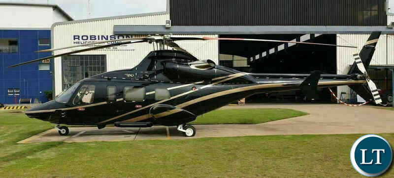 Foreign Affairs Minister Joseph Malanji's Bell 430 Helicopter
