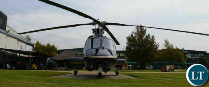 Foreign Affairs Minister Joseph Malanji's Bell 430 Helicopter