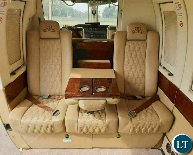 The Inside of Foreign Affairs Minister Joseph Malanji's Bell 430 Helicopter