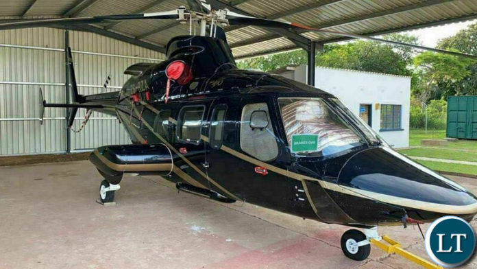 Foreign Affairs Minister Joseph Malanji's Bell 430 Helicopter