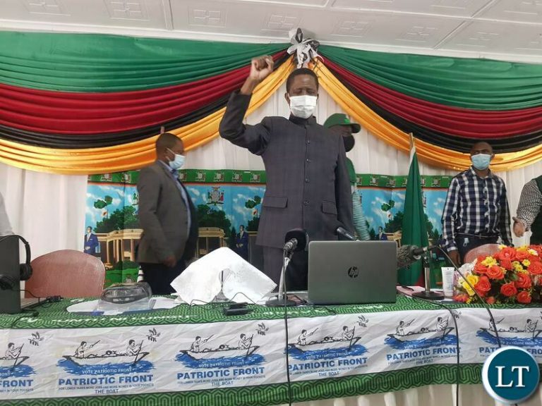 Patriotic Front is Poised to take the Zambia to the Promised Land – President Lungu