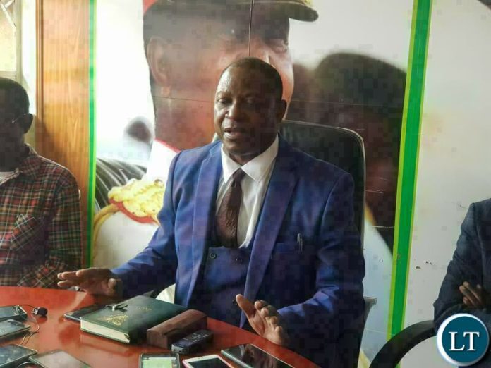 PF Lusaka provincial Chairman Paul Moonga