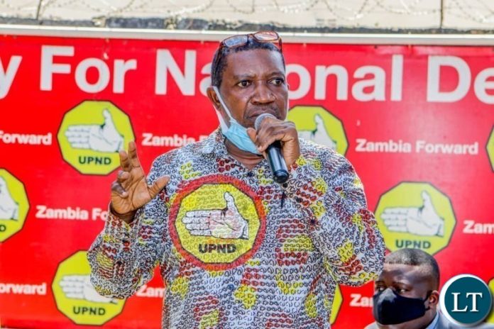 UPND Deputy Secretary General for Politics Patrick Mucheleka