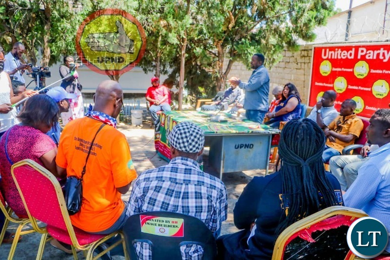 The Meeting of the consortium, which comprises of UPND provincial youth chairpersons from Luapula, Northern, Central, Copperbelt, Lusaka, Western, North Western and Eastern provinces