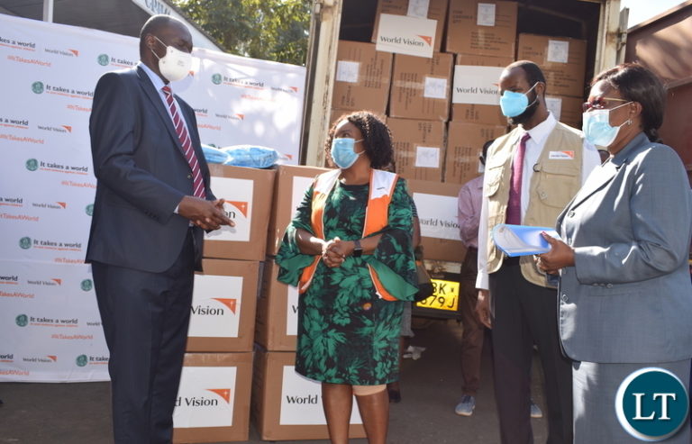 World Vision donates COVID 19 materials in Manyinga