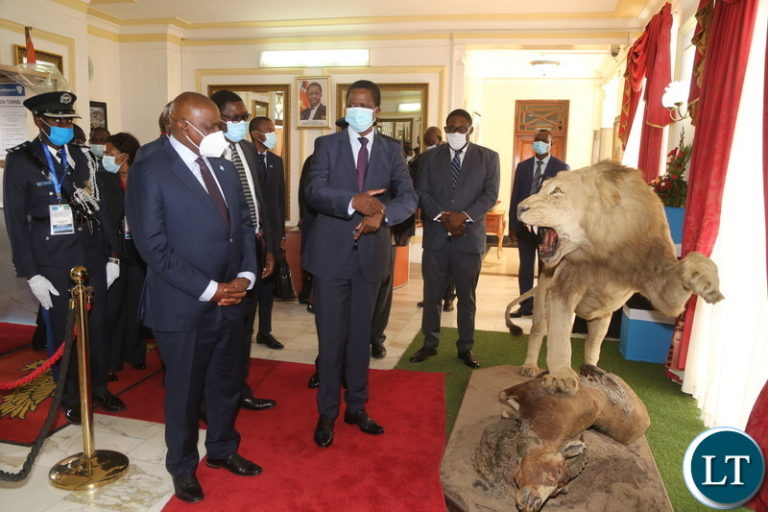 Botswana President Visits Zambia in Pictures