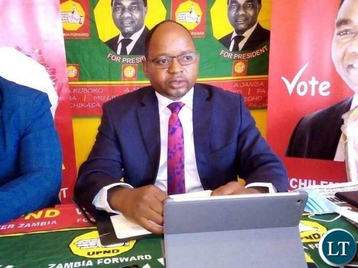 UPND National Spokesperson Cornelius Mweetwa