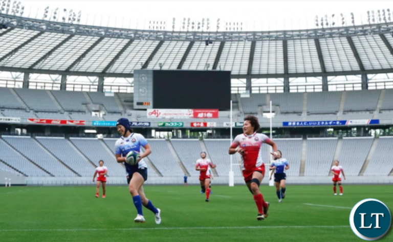 Rugby sevens Olympic test event held at Tokyo Stadium