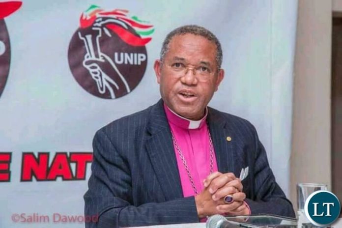 New UNIP President Bishop Trevor Mwamba