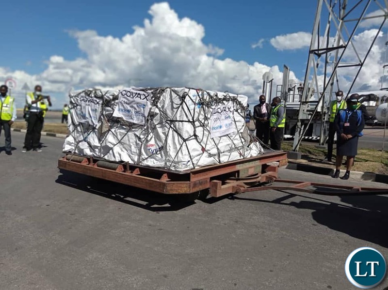 The Covid-19 Doses that arrived in Zambia Today