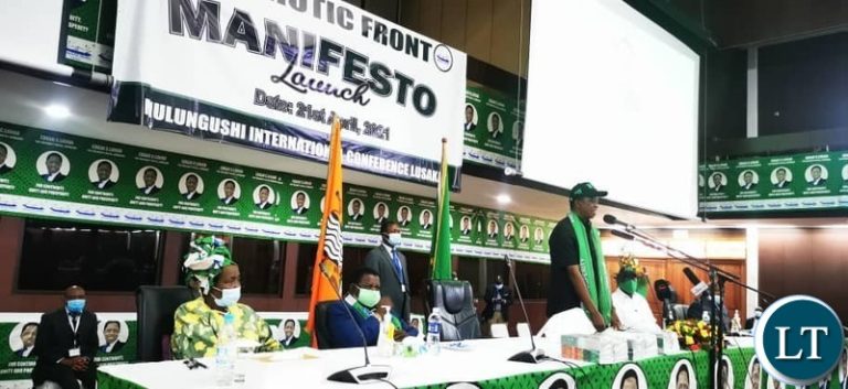 President Edgar Lungu  launches a  PF Manifesto for the next 5 years
