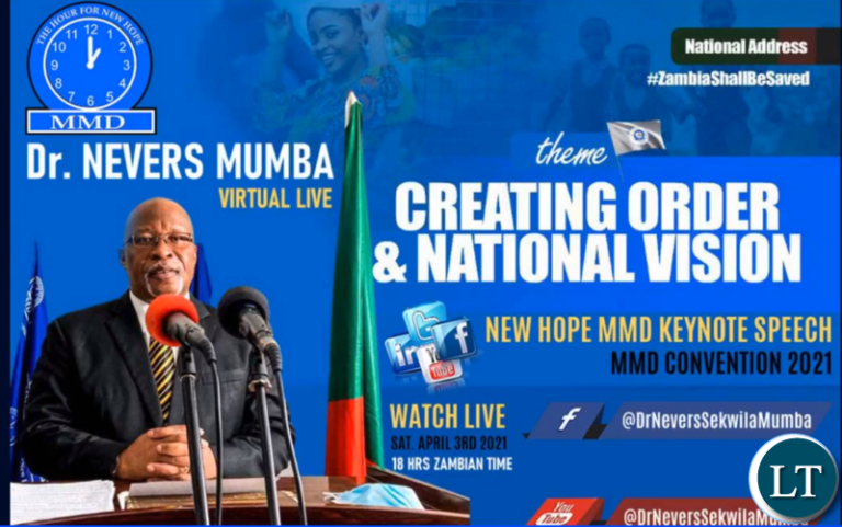Nevers Mumba’s Full Speech at MMD Convention