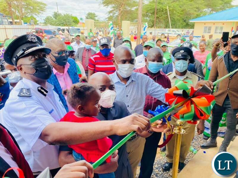 commissioning of over six housing units constructed by ZTE in Chongwe