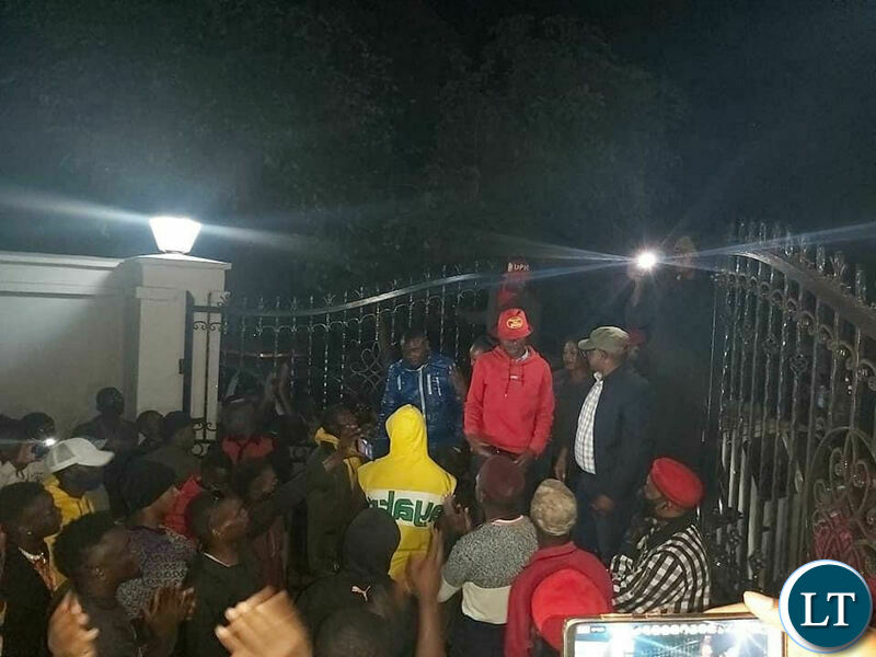 UPND youths at HH’s residence last night