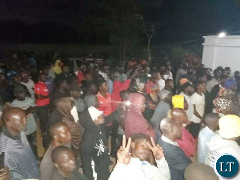 UPND youths at HH’s residence last night