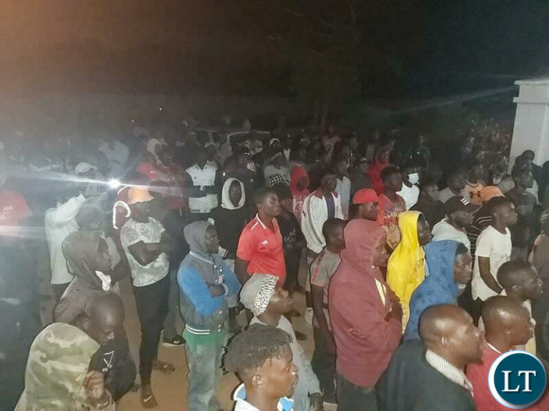 UPND youths stage midnight vigil at HH’s house as reports of his impending arrest intensify