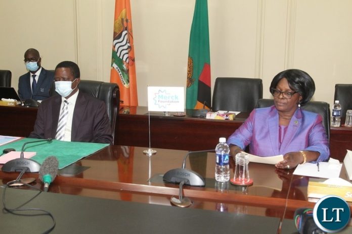 PRESIDENT Edgar Lungu and First lady, Esther Lungu at the 8th edition of Merck Foundation for Africa and Asia luminary Virtual conference and celebration of the 4th anniversary of the institution in Lusaka.