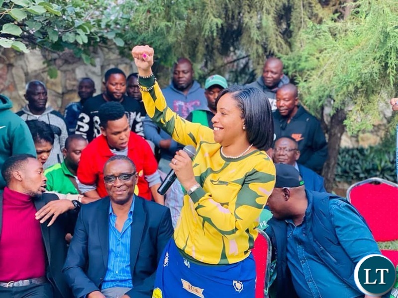 Charmaine Mehl Musonda being welcomed in PF