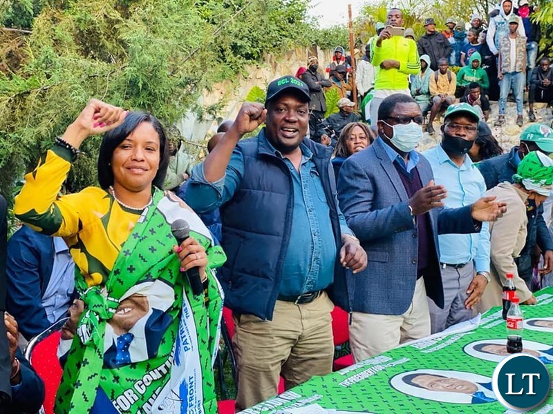 Charmaine Mehl Musonda being welcomed in PF