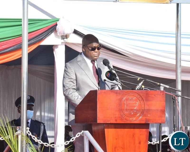 DRC President Felix Tshisekedi and Guest of Honour delivering his speech to officially open the Kazungula bridge