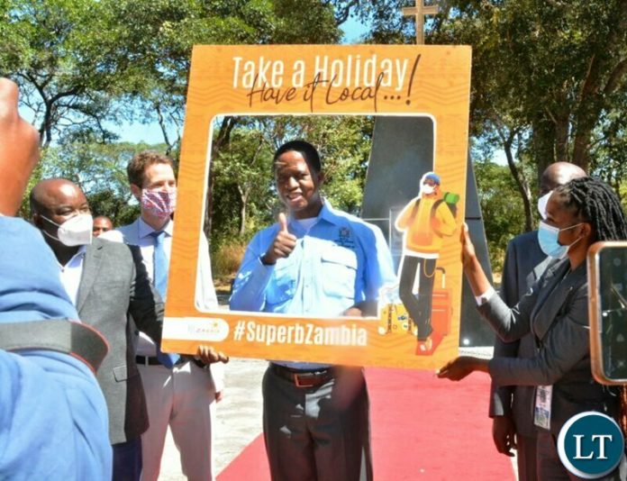 President Edgar Lungu promote local tourism when he visited David livingstone memorial site in chitambo district
